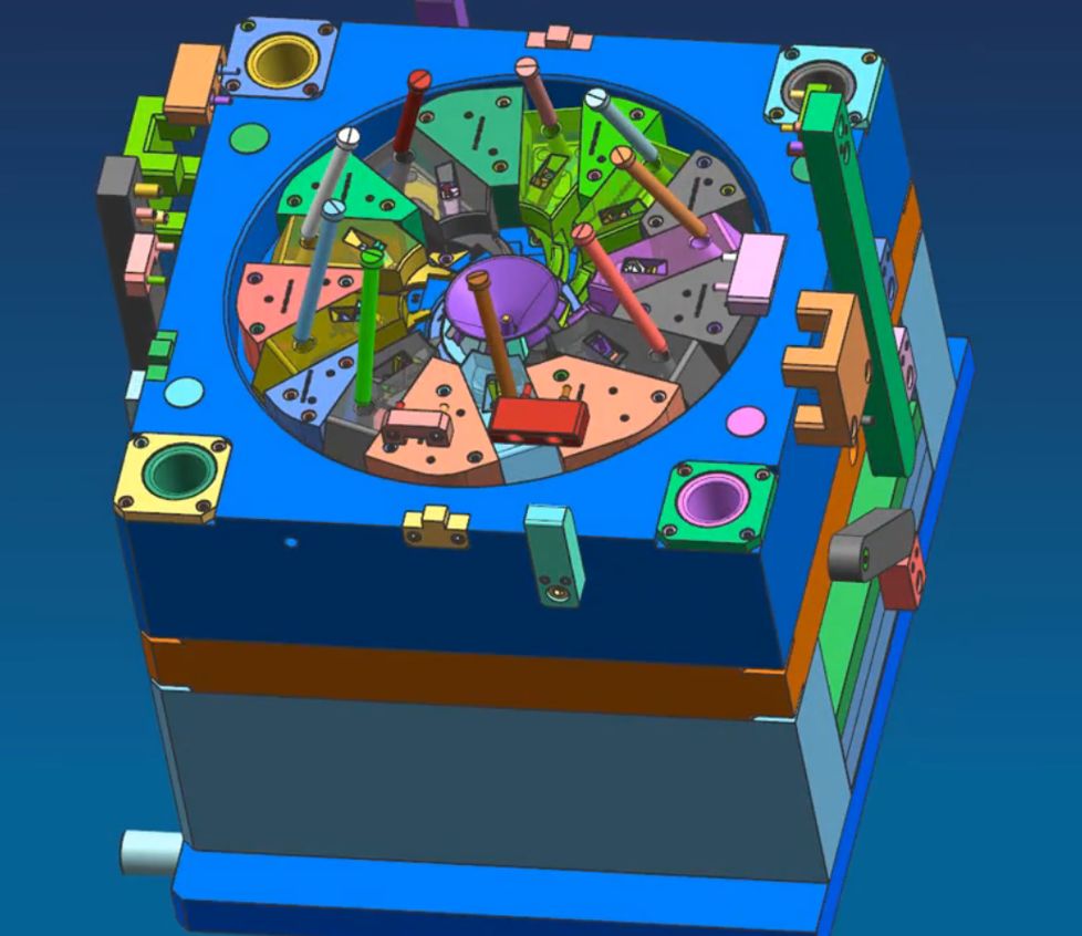 加工中心這套葉輪模具如何設(shè)計(jì)？如何脫模？(圖5)