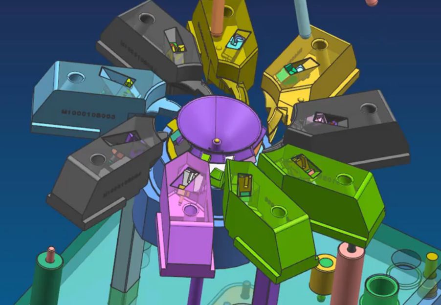 加工中心這套葉輪模具如何設(shè)計(jì)？如何脫模？(圖6)